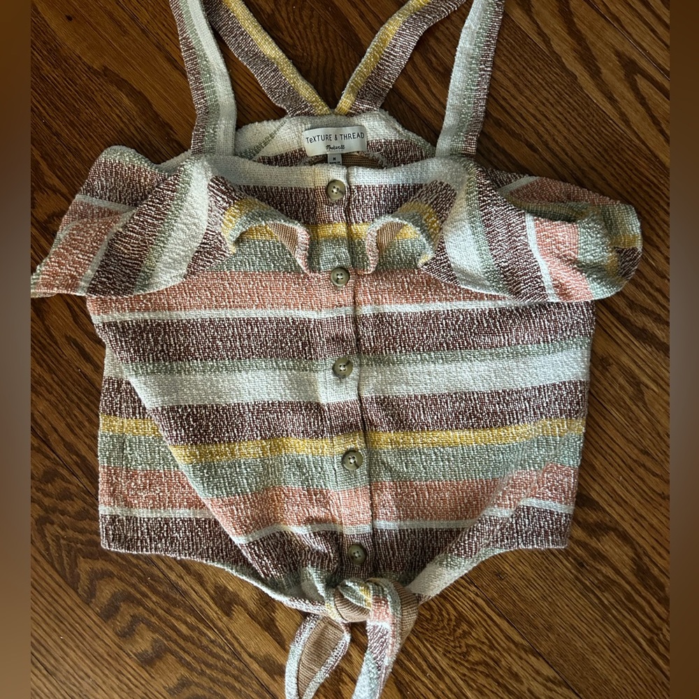 Madewell Texture and Thread Crop Top M